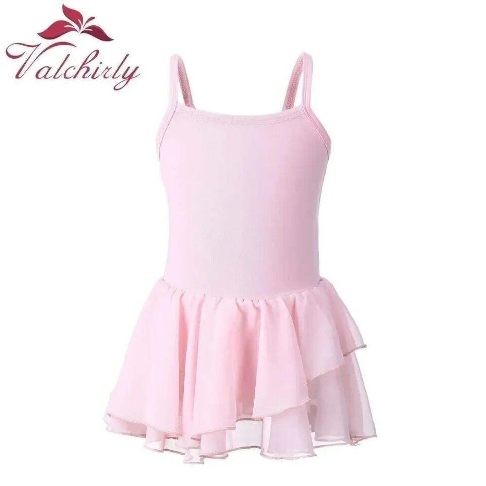 Girls Pink Camisole One Piece Tutu Leotard Dance Ballet Gymnastics 9-10 M READ